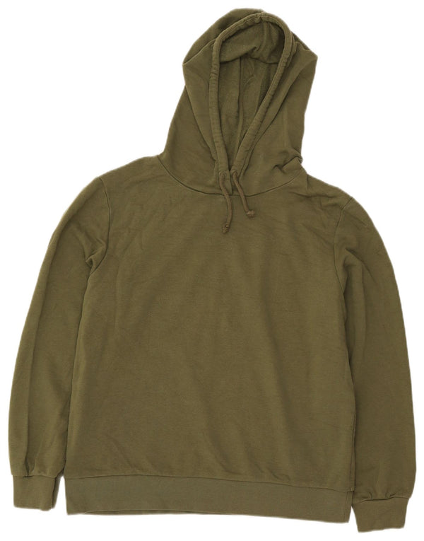 Maglione con cappuccio da donna Marks & Spencer UK 14 grande cotone kaki