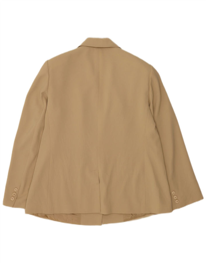 Giacca Blazer a 3 Bottoni Donna Luisa Spagnoli IT 50 XL Poliestere Beige