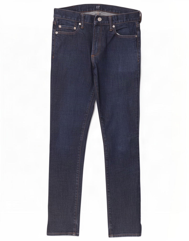 Jeans slim da uomo Gap W29 L30 cotone blu navy