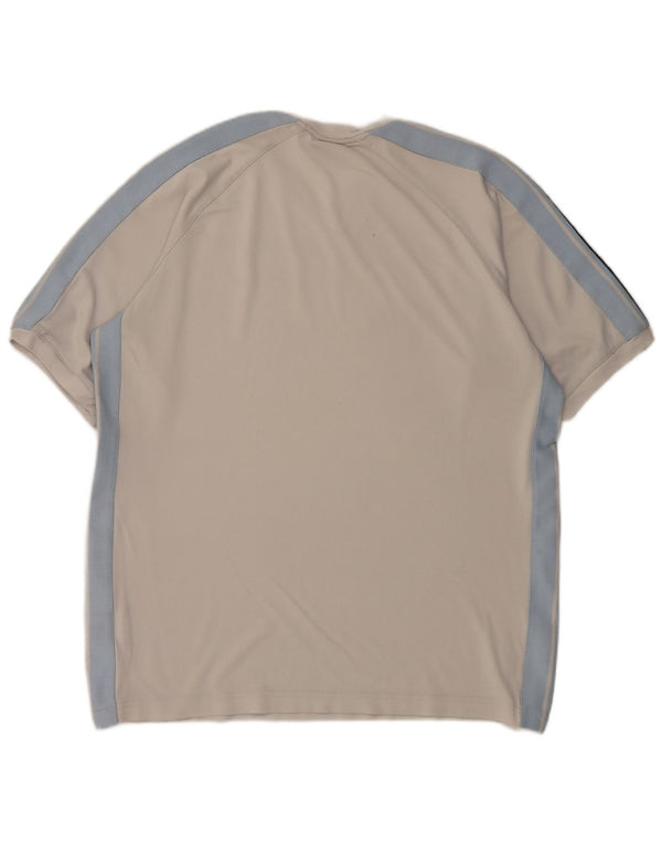 T-shirt da uomo NIKE Top XL in cotone color block grigio