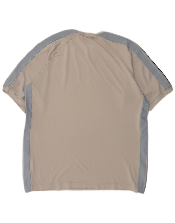 T-shirt da uomo NIKE Top XL in cotone color block grigio