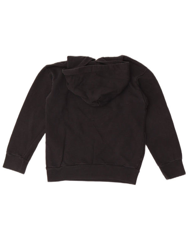 Diesel Felpa con cappuccio grafica per ragazzi 9-10 anni in cotone nero