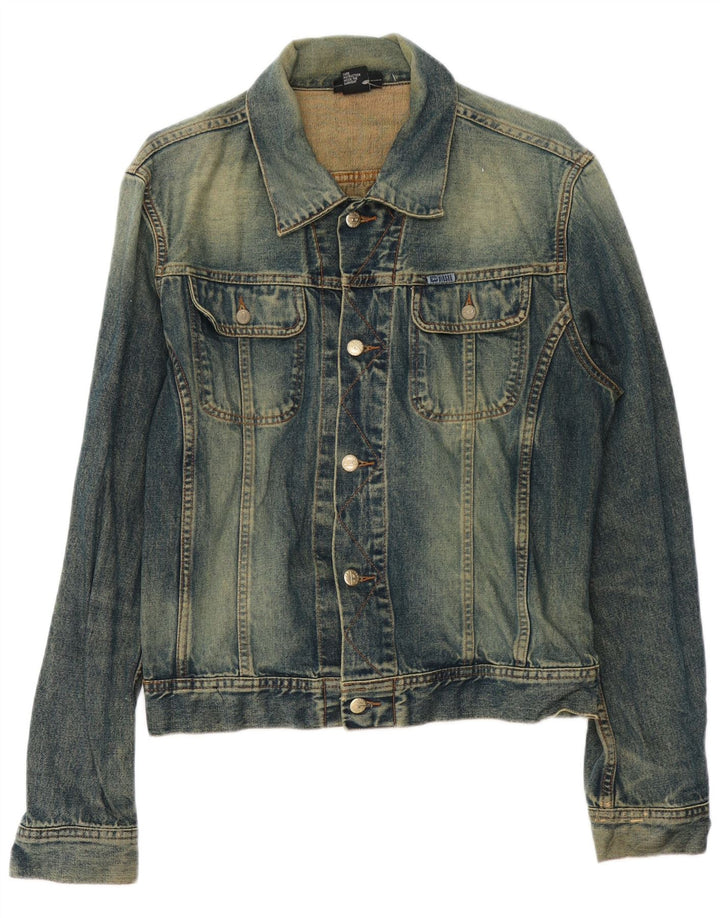 DIESEL Giacca di jeans da uomo UK 40 Large Blu Cotone