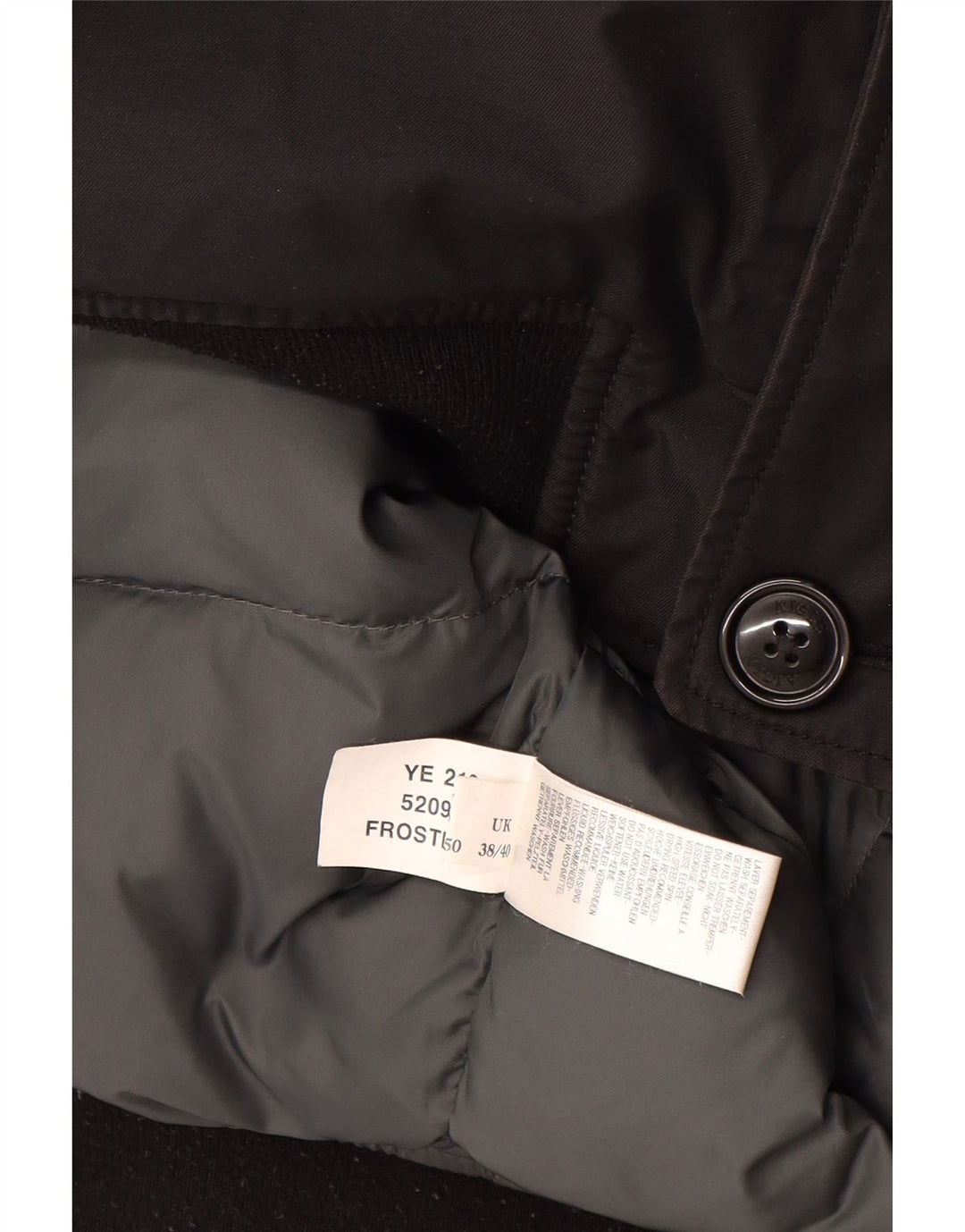 Giubbotto bomber con cappuccio da uomo Aigle UK 38/40 cotone nero medio