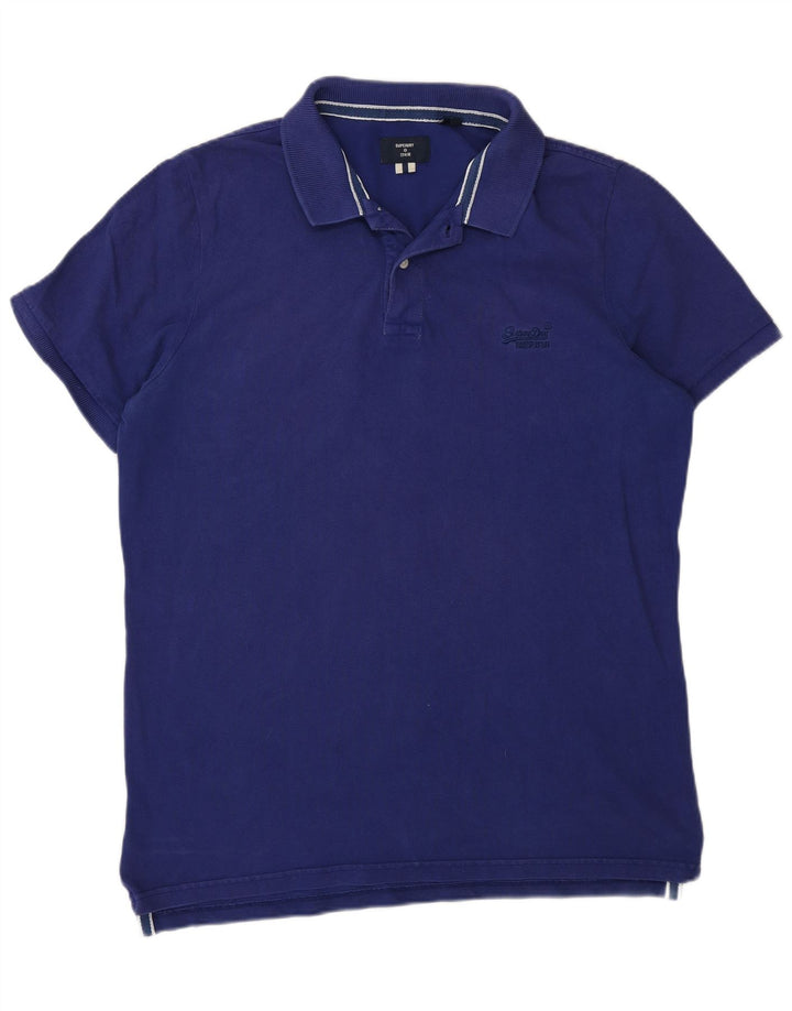 Polo da uomo Superdry 2XL in cotone blu