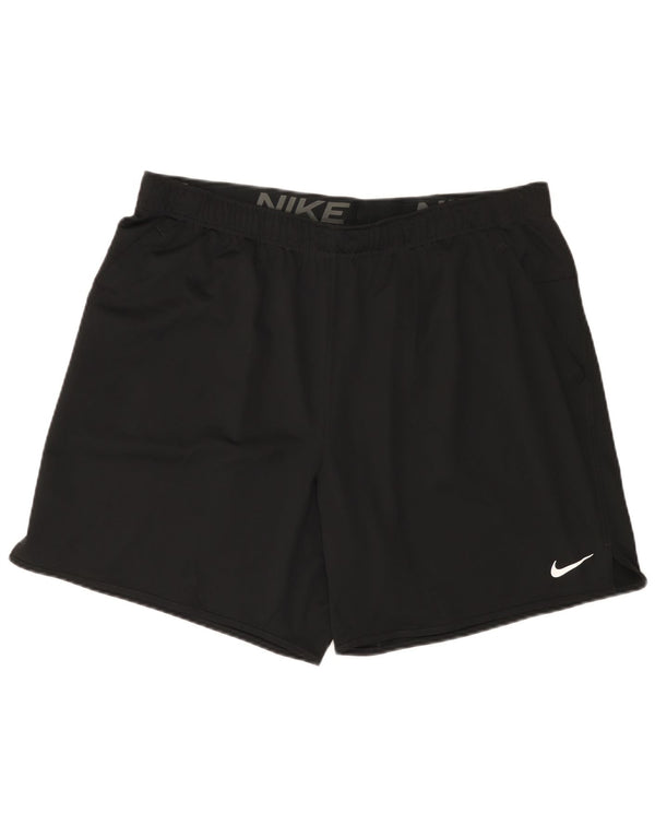 Pantaloncini sportivi Nike Dri Fit da uomo 2XL poliestere nero