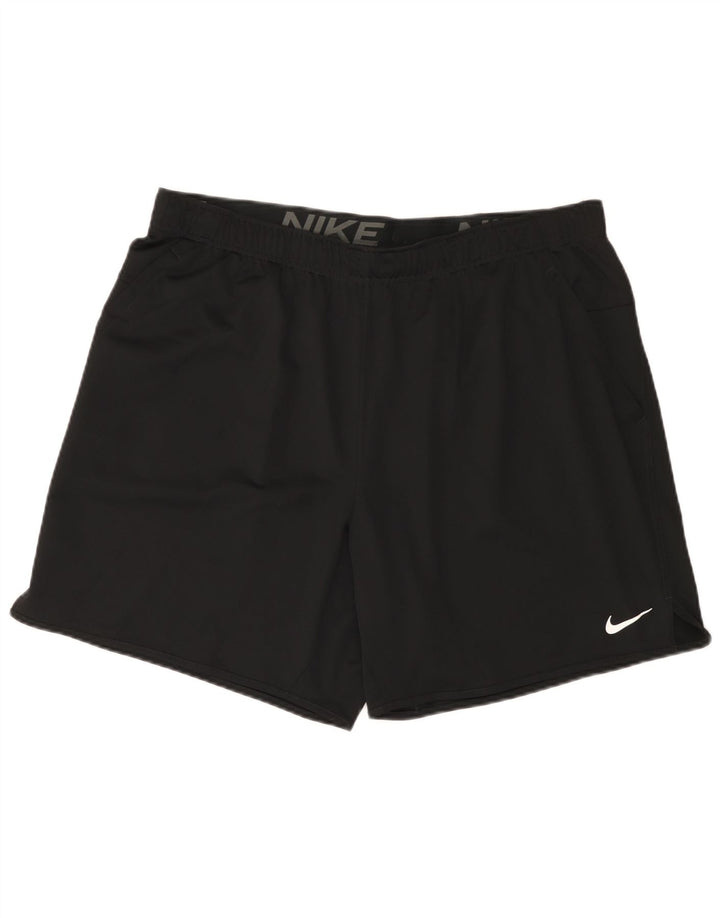 Pantaloncini sportivi Nike Dri Fit da uomo 2XL poliestere nero