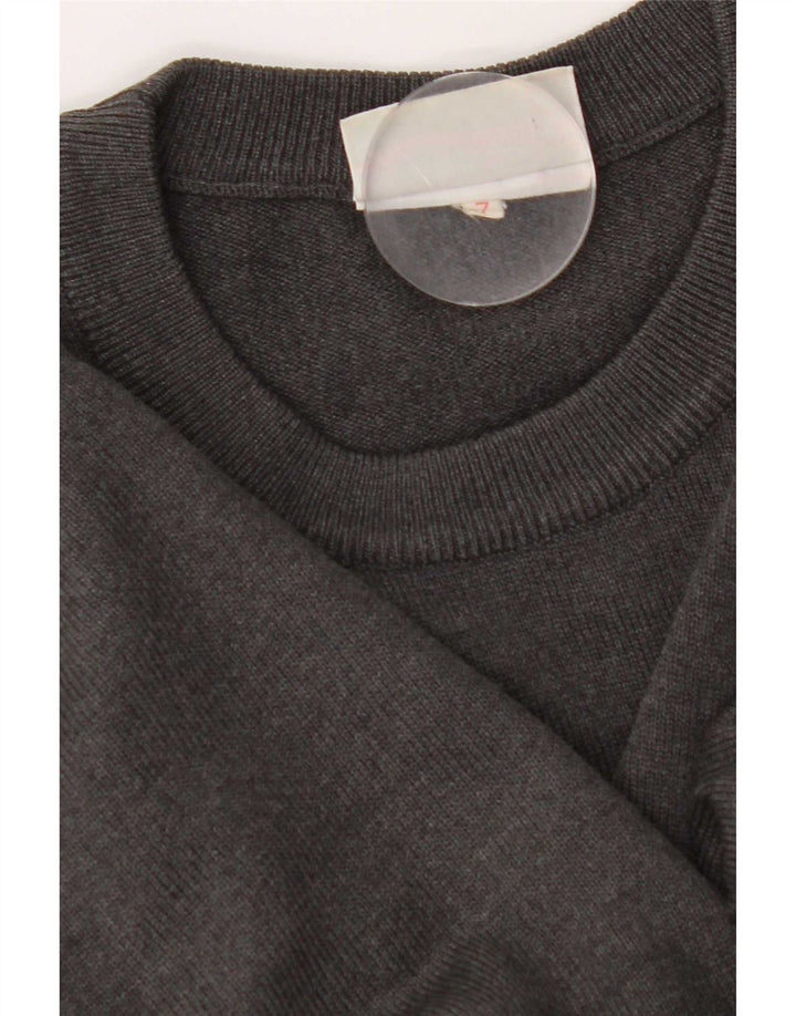Maglione maglione girocollo da uomo Lacoste XL in lana grigia