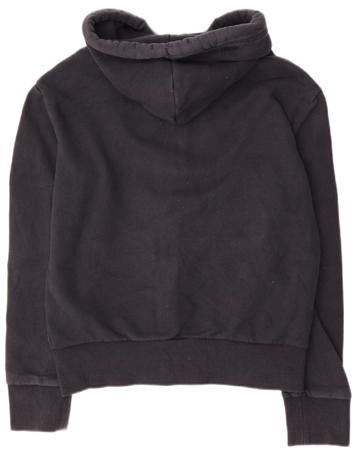 Maglione con cappuccio e zip da uomo Superdry in cotone blu navy medio