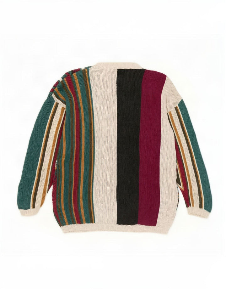Maglione maglione girocollo da donna Reference Point UK 16 grande multicolore N