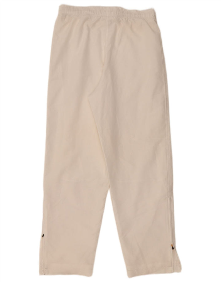 Pantaloni da tuta da donna Adidas UK 14 Large Bianco Poliestere