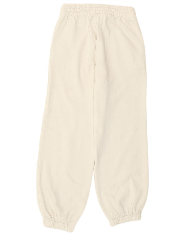 Pantaloni da tuta da donna Zara Joggers UK 8 piccoli cotone bianco