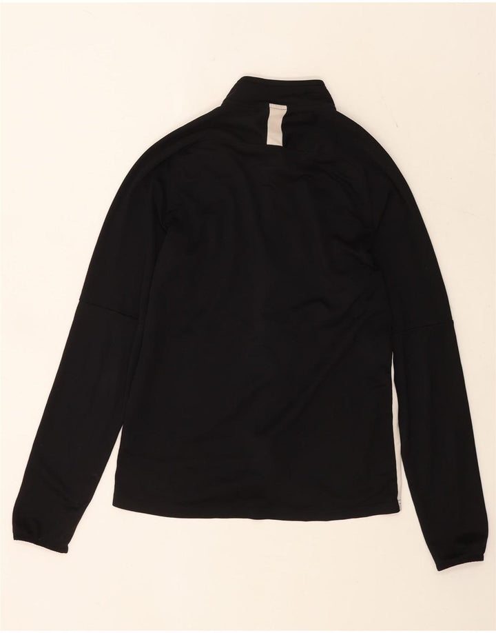 Giacca da tuta da uomo Nike Dri Fit, giacca in poliestere color block medio nero