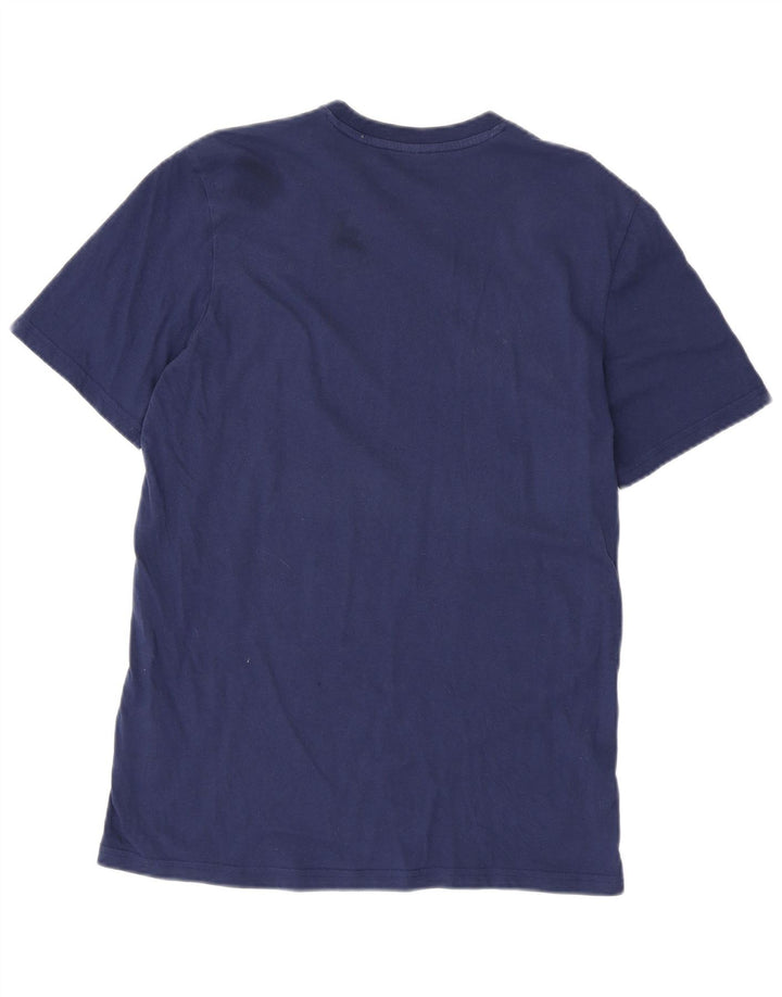 T-shirt da uomo ADIDAS Top medio in cotone blu navy