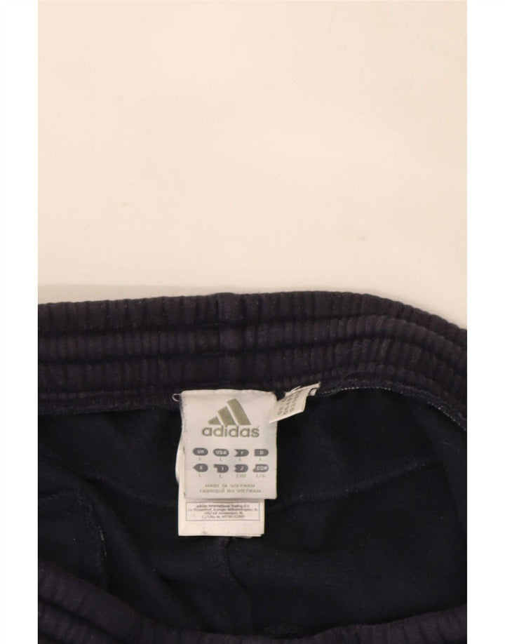 Pantaloni da tuta da uomo Adidas Large in cotone blu navy