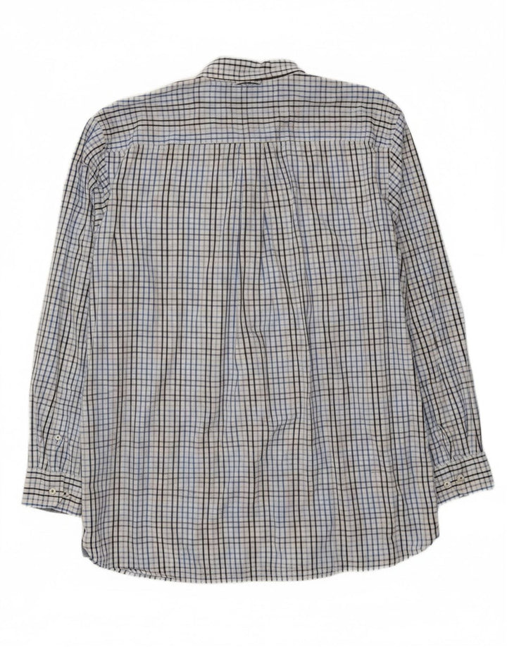 TOMMY HILFIGER Mens Shirt XL Blue Check Cotton Vintage Tommy Hilfiger and Second-Hand Tommy Hilfiger from Messina Hembry 
