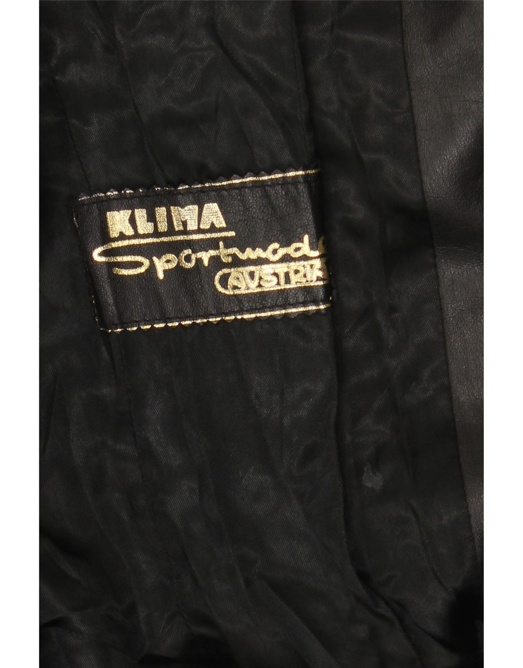 Cappotto in pelle da donna Klima UK 10 piccolo nero