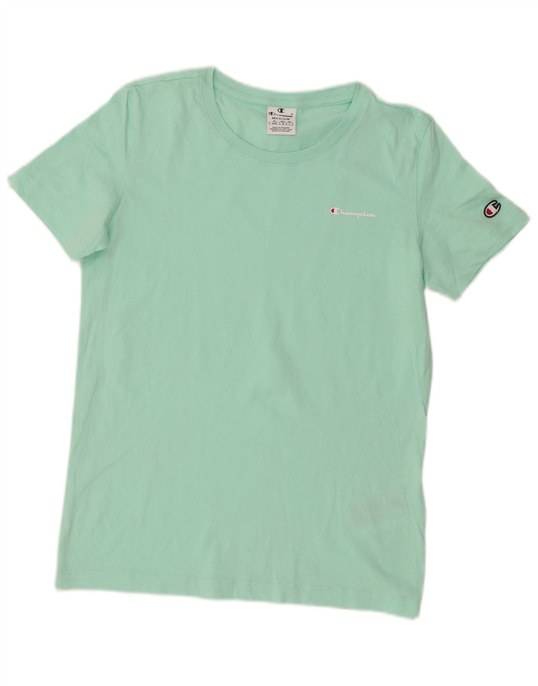 T-shirt da donna Champion Top UK 12 cotone turchese medio