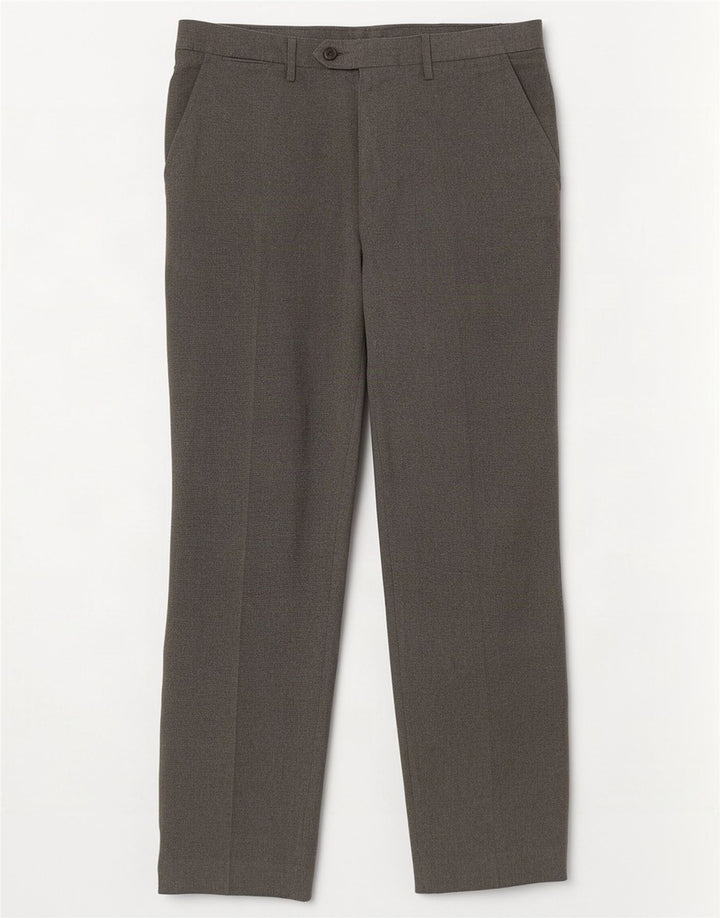 Pantaloni da abito slim fit Marks & Spencer da uomo W34 L31 poliestere grigio
