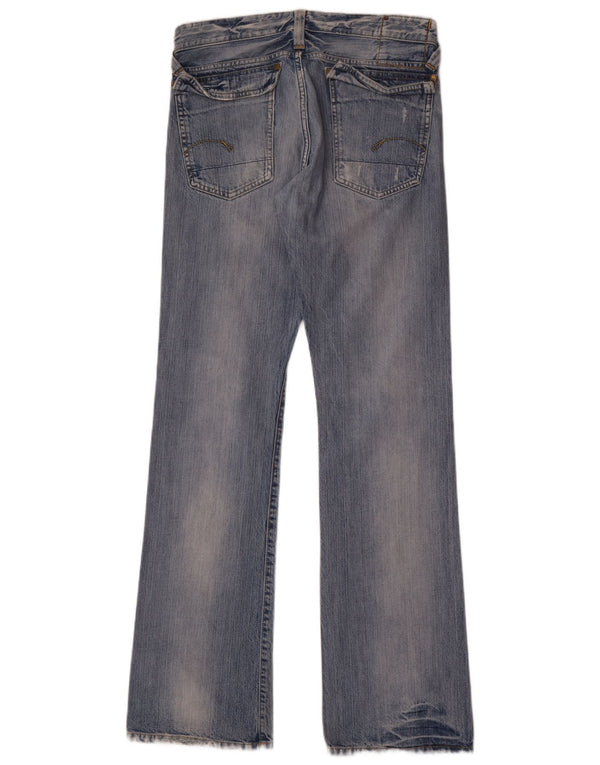 Jeans bootcut invecchiati da uomo G-Star W32 L36 cotone blu