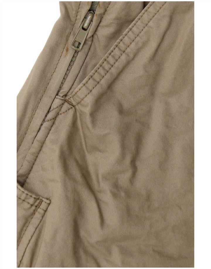Pantaloni cargo dritti da uomo Eddie Bauer W33 L32 in cotone beige