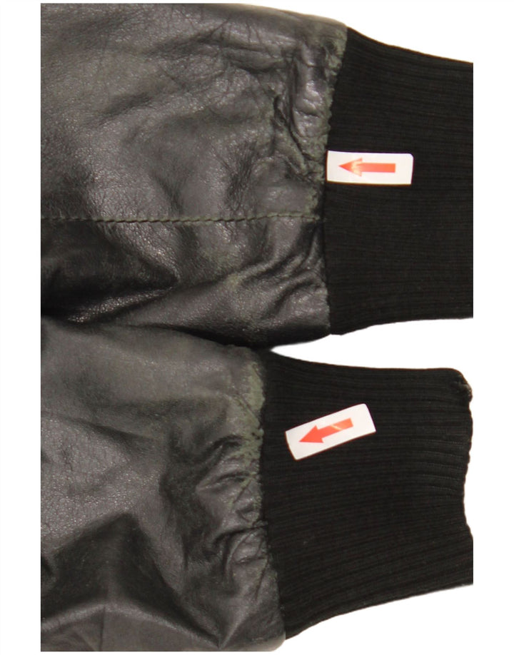 Giacca in pelle corta da donna Sasch UK 14 media nera