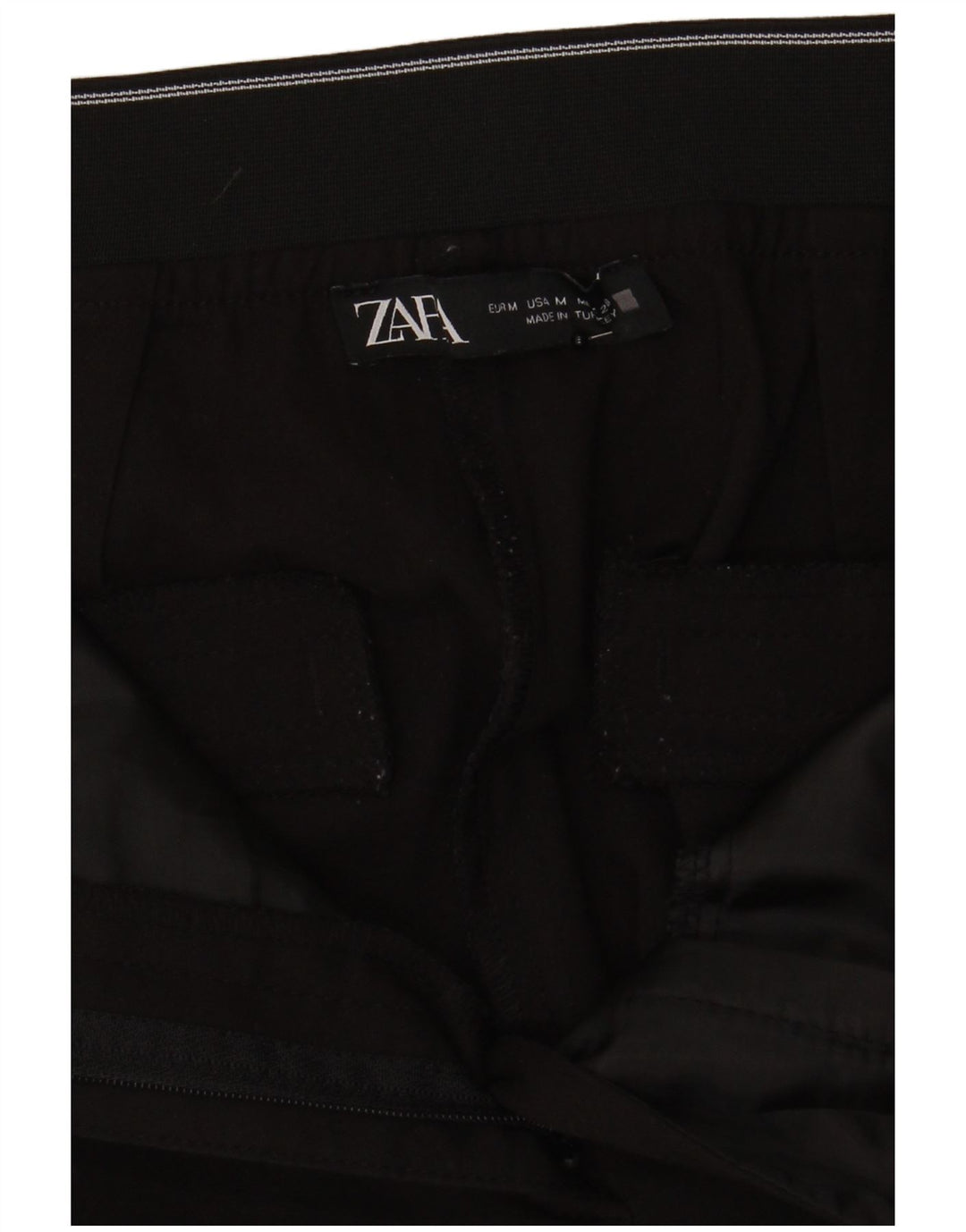 Pantaloni chino slim da donna Zara medi W28 L27 neri