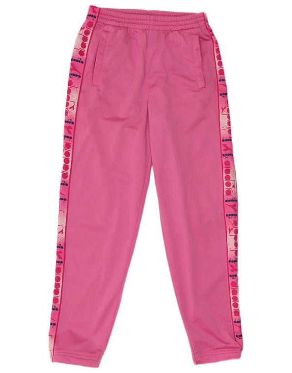 Pantaloni da tuta grafici da donna Diadora UK 14 rosa medio