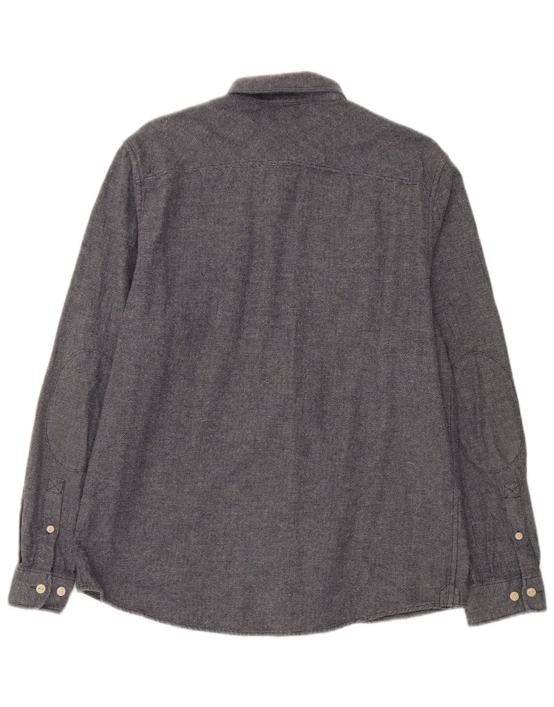 Camicia da uomo Jack Wills grande in cotone a spina di pesce blu