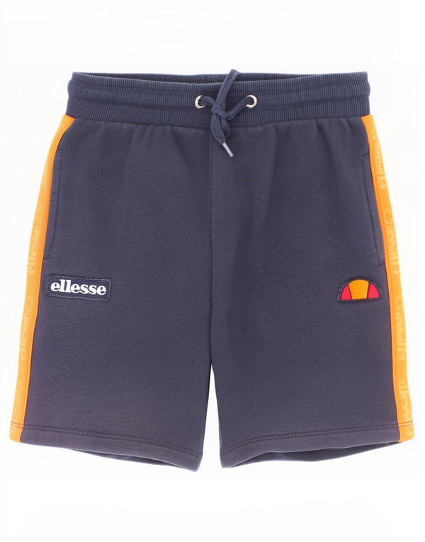 Pantaloncini sportivi da bambino Ellesse 10-11 anni in cotone color block blu navy