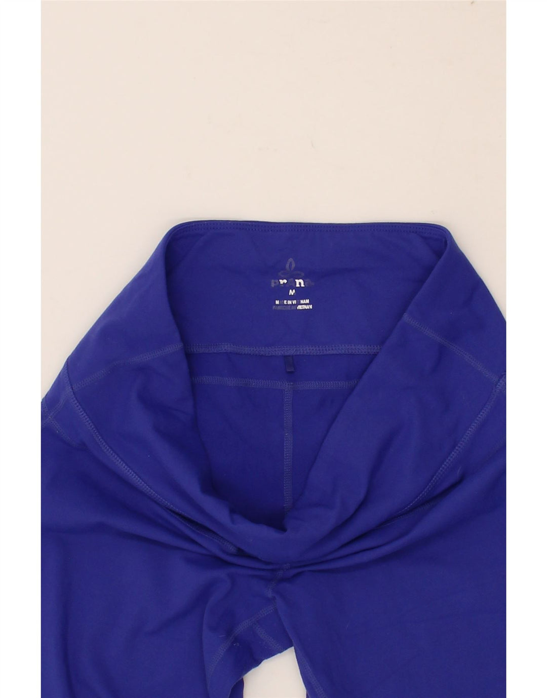PRANA Womens Capri Leggings UK 12 Medium Blue Spandex Vintage Prana and Second-Hand Prana from Messina Hembry 