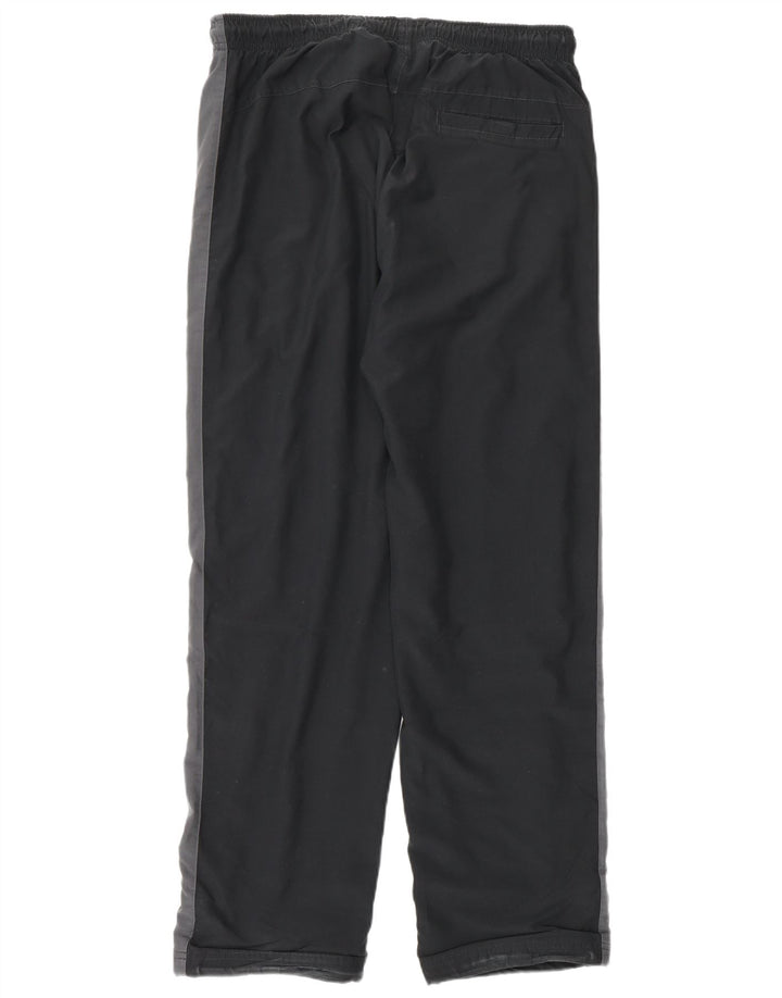 Pantaloni da tuta Nike da uomo in poliestere color block medio nero