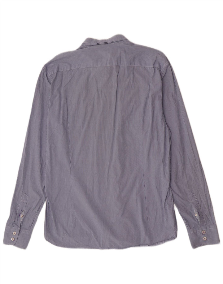 Camicia da uomo Ted Baker taglia 6 2XL blu navy a quadri