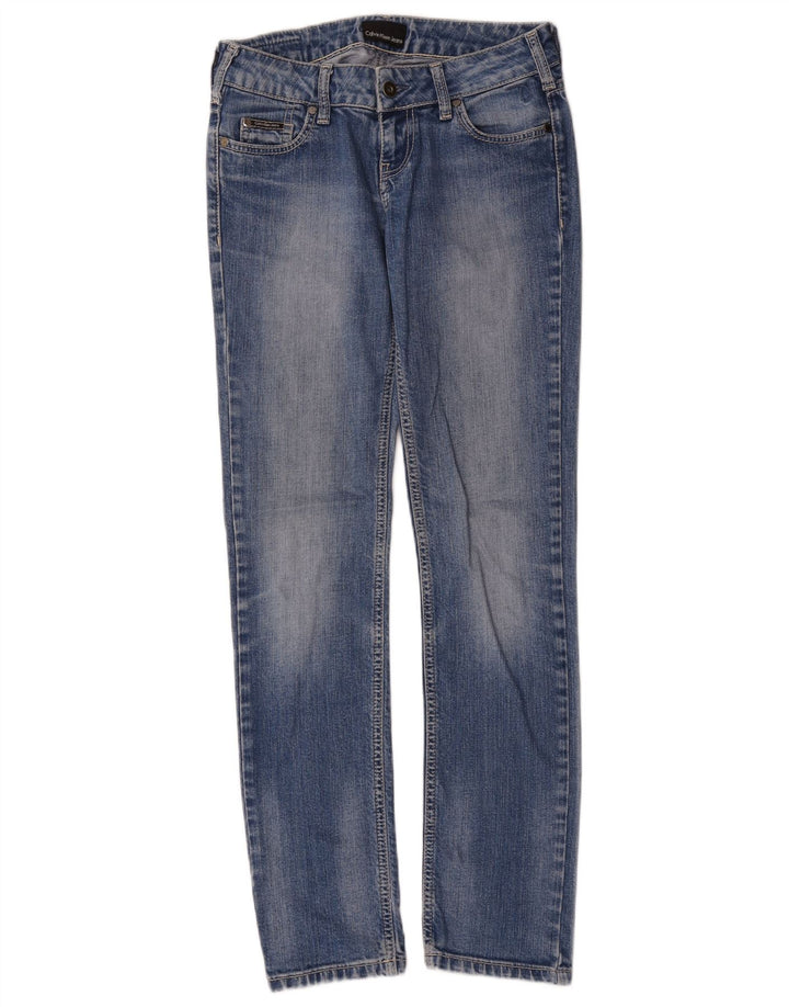 Jeans slim da donna Calvin Klein W28 L30 Blu