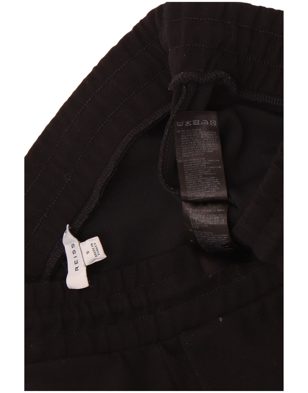 Pantaloni da tuta da uomo Reiss Joggers piccoli in poliestere nero