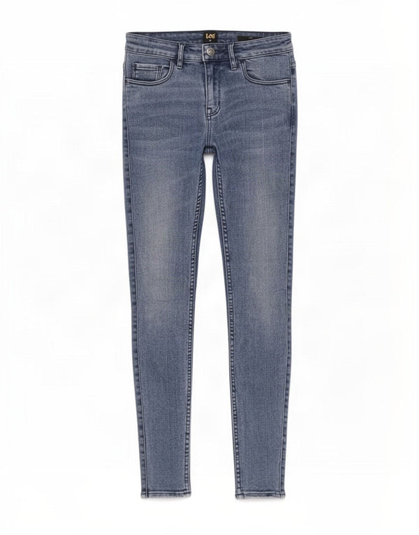 Jeans skinny Lee Licks da donna UK 10 piccoli W26 L30 cotone blu