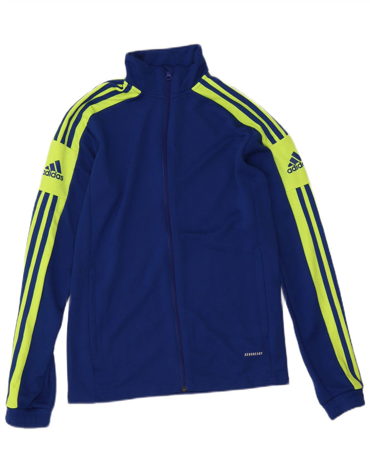 Giacca da ginnastica Adidas Aeroready Graphic da uomo, piccola, color block blu