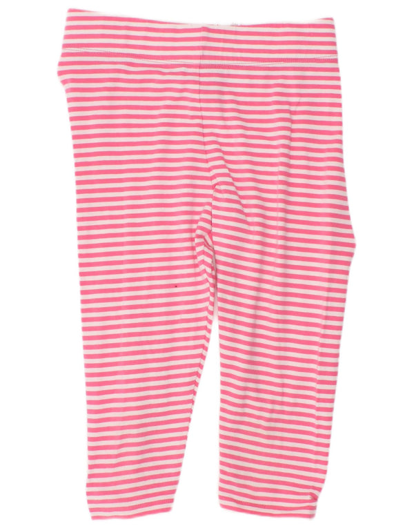 Boden Girls Leggings 6-7 Years Pink Striped Cotton