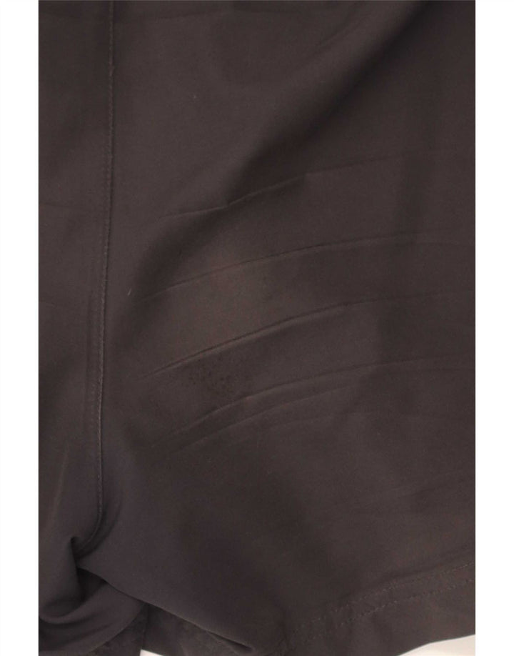 Pantaloncini sportivi Adidas da uomo in poliestere grigio medio