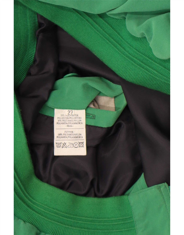 Giubbotto bomber da uomo vintage UK 42 XL poliestere verde