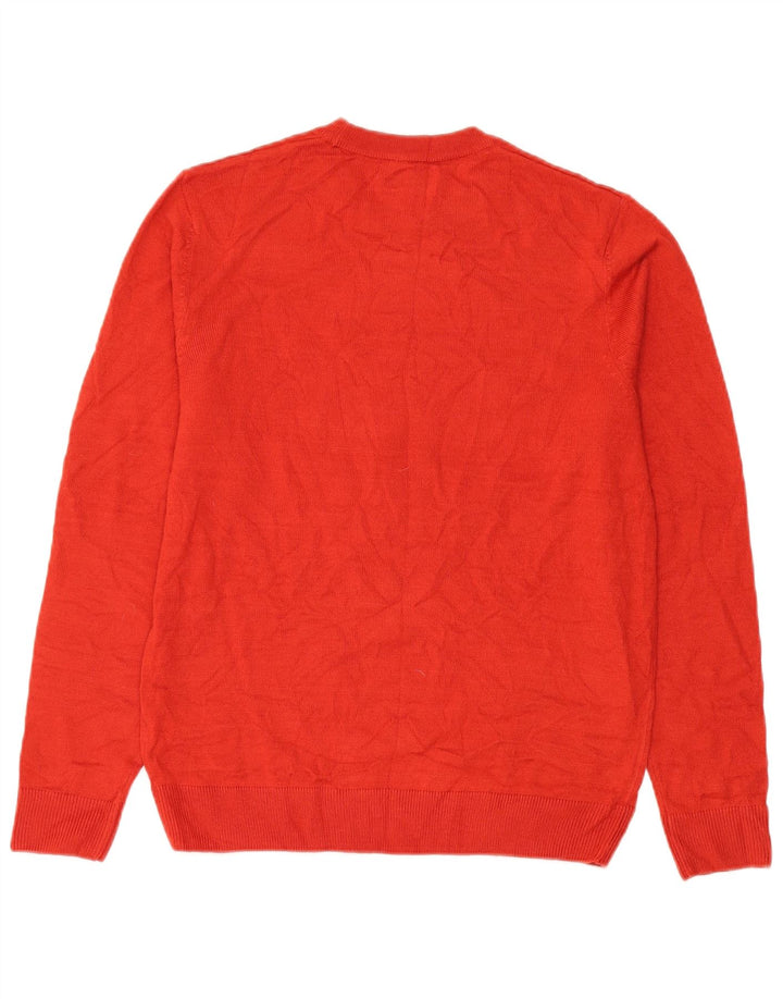Maglione maglione girocollo con grafica da uomo Marks & Spencer rosso medio Natale