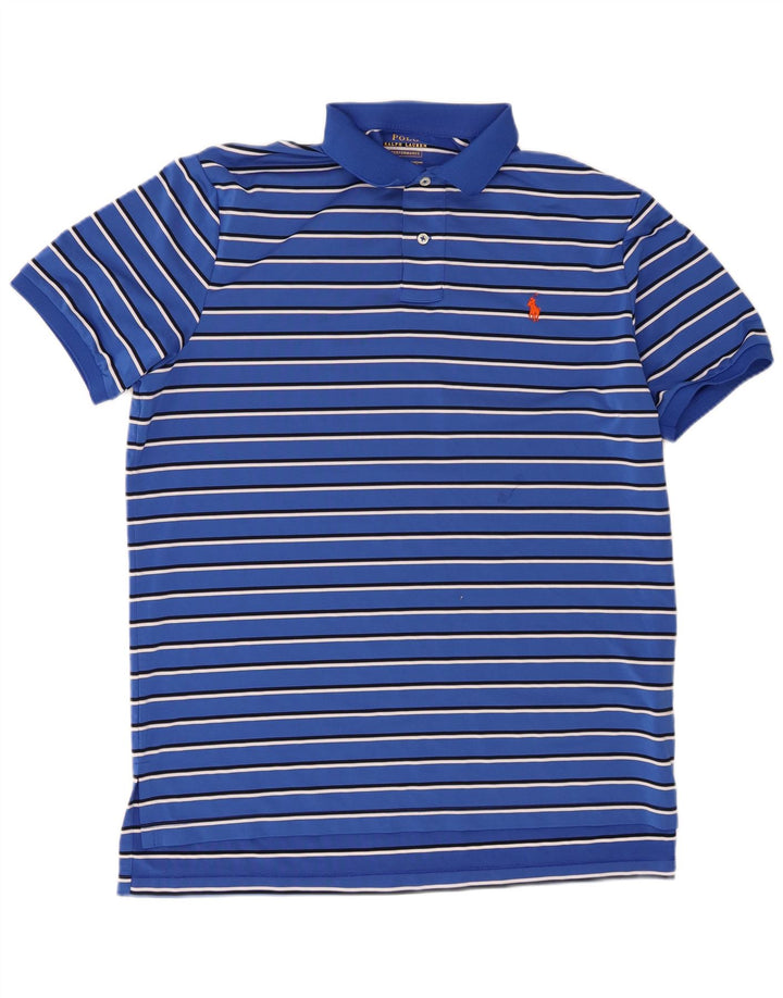 Polo Ralph Lauren Camicia da uomo XL Poliestere a righe blu