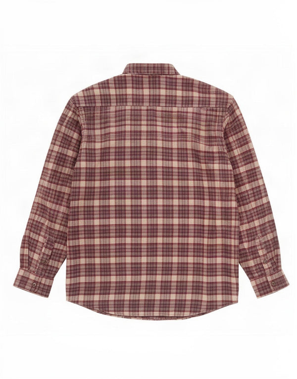 Camicia in flanella da uomo del progetto europeo 2XL in cotone a quadri multicolore