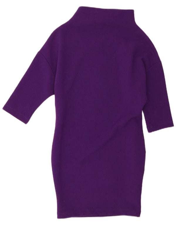 Abito tubino oversize da donna Sisley con maniche a 3/4 UK 6 XS poliestere viola