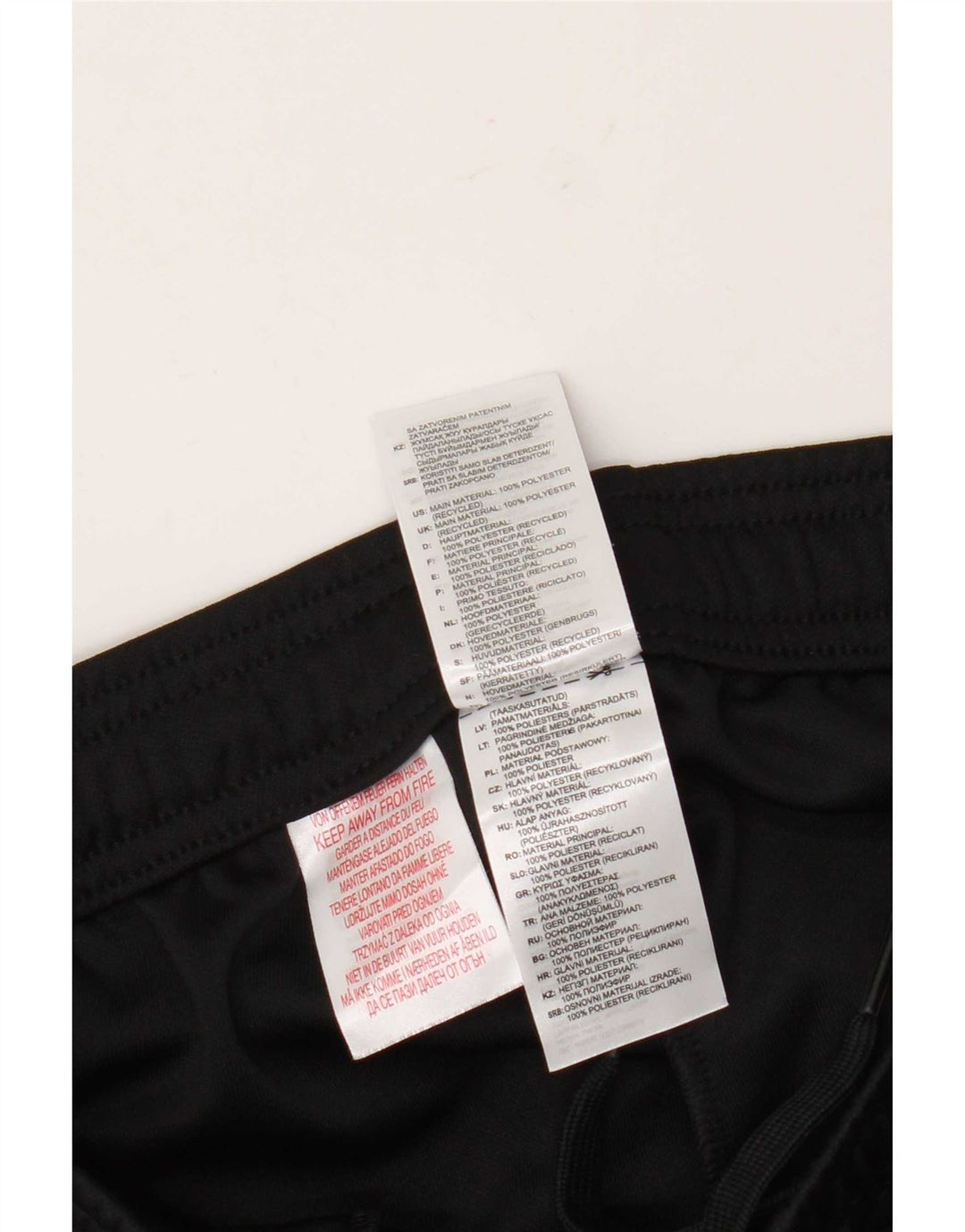 Pantaloni della tuta Adidas Aeroready da ragazzo 13-14 anni in poliestere nero