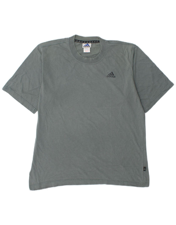 T-shirt da uomo Adidas Top UK 40/42 cotone verde medio