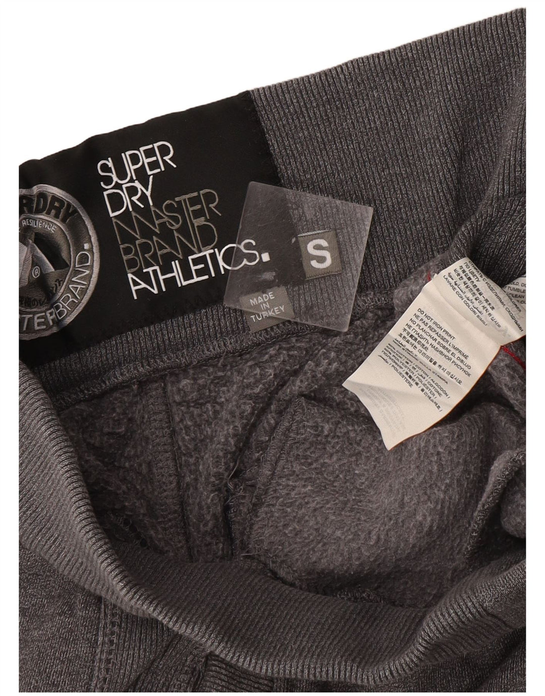 Pantaloni da tuta da uomo Superdry Joggers Pantaloni da jogging piccoli in cotone grigio