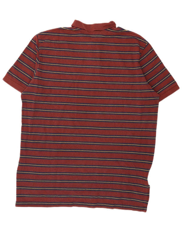 Polo Ralph Lauren Camicia da uomo XL in cotone a righe bordeaux