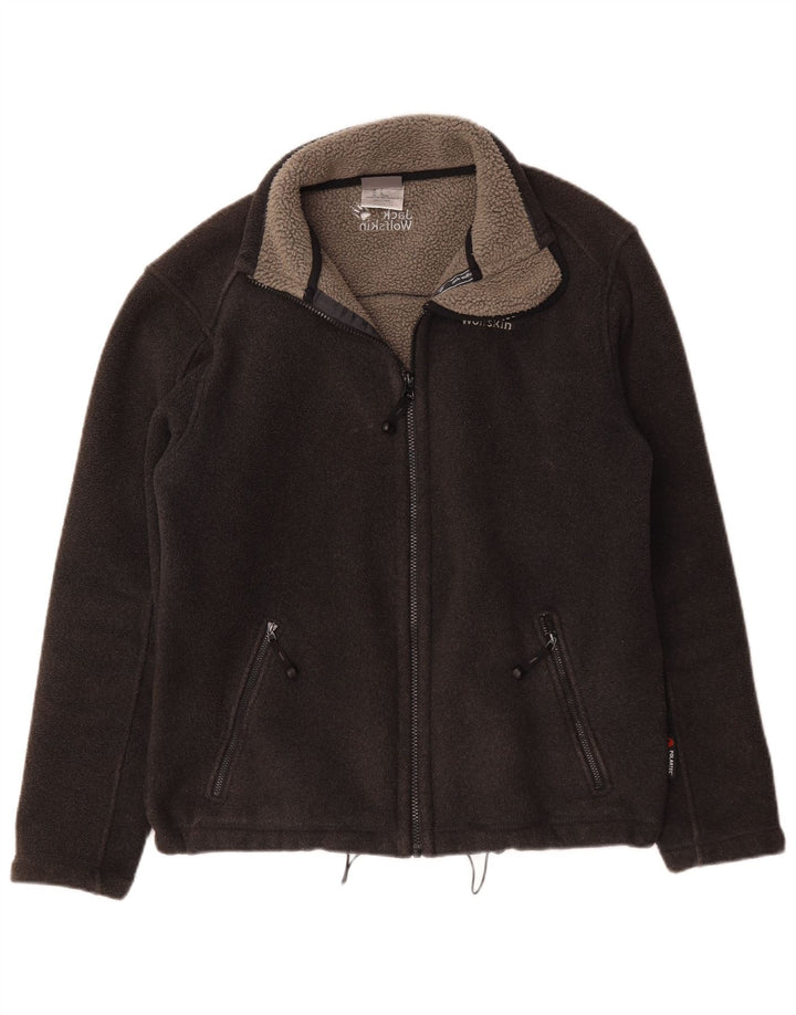 Giacca in pile da uomo Jack Wolfskin UK 34 XS poliestere nero