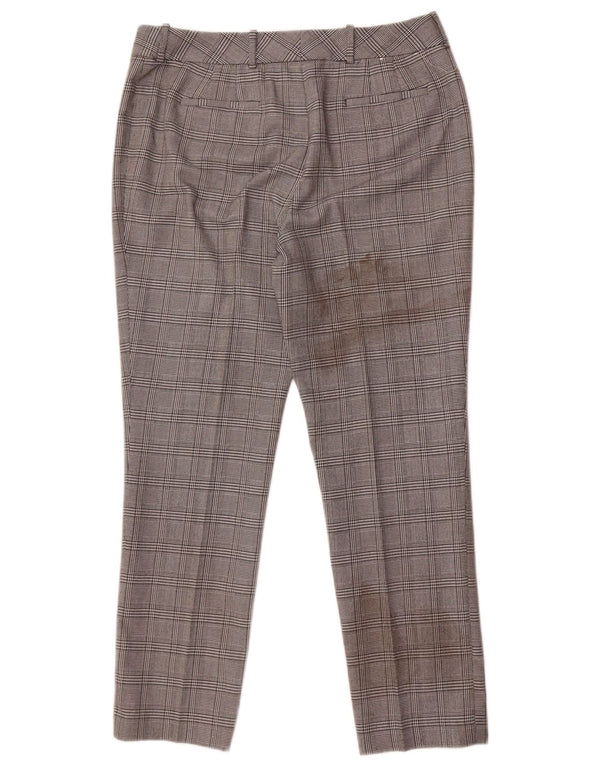 Pantaloni casual da donna Calvin Klein US 10 Large W32 L29 Pied de poule grigio